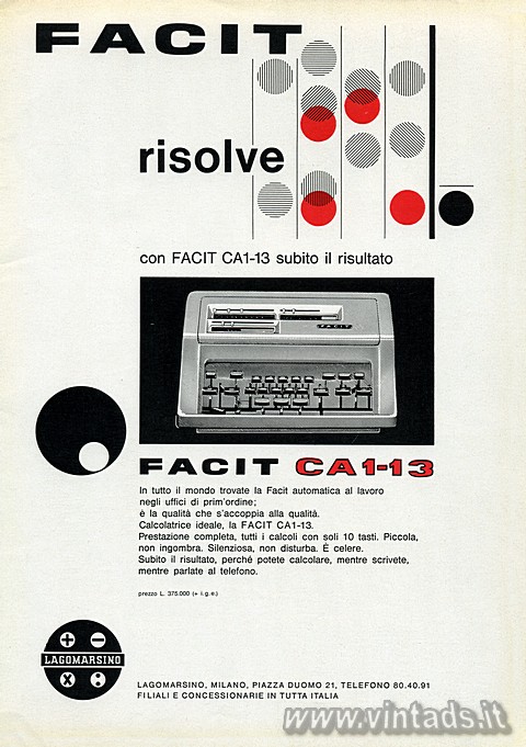 FACIT
risolve
con FACIT CA1-13 subito il risultato
FACIT CA1-13
In tutto il 