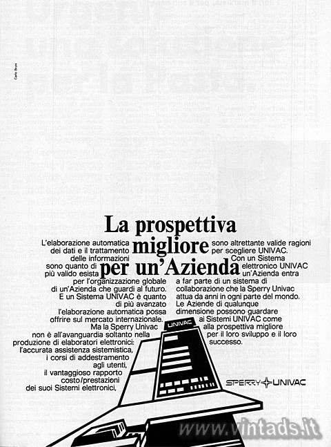 La prospettiva migliore per un'Azienda.
L'elaborazione automatica dei d